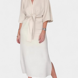 Ainhoa Φόρεμα Καθημερινό με Κόμπο Μπροστά και Ντεκολτέ