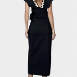 Fabiana Κομψό Τοπ με Βολάν και Αντίθετες Ραφές