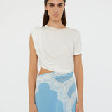 Alice | Φόρεμα midi με στριφτή λεπτομέρεια τύπου μπλούζας