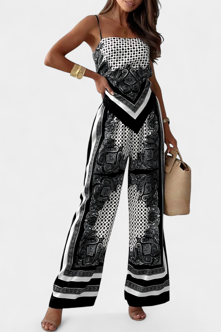 Leonie Σετ με Μοτίβο Paisley και Λουράκια