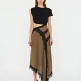 Alice | Φόρεμα midi με στριφτή λεπτομέρεια τύπου μπλούζας