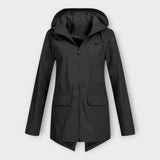 Κομψό Αδιάβροχο Μπουφάν με Κουκούλα