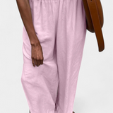 Portia Σετ από Βαμβάκι και Λινό με Πλαϊνό Άνοιγμα