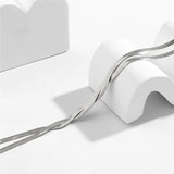 Κομψό Ρυθμιζόμενο Μακρύ Κολιέ με Σχέδιο Φιδιού