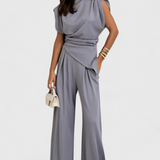 Σέτ Σοφία Ασύμμετρο με Ντραπέ Ώμους