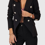 Ροζαλίν Κομψό Σετ με Blazer και Παντελόνι