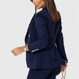 Ροζαλίν Κομψό Σετ με Blazer και Παντελόνι