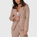 Ροζαλίν Κομψό Σετ με Blazer και Παντελόνι