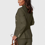 Ροζαλίν Κομψό Σετ με Blazer και Παντελόνι