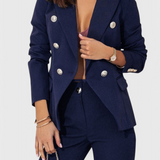 Ροζαλίν Κομψό Σετ με Blazer και Παντελόνι