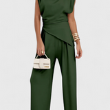 Σέτ Σοφία Ασύμμετρο με Ντραπέ Ώμους