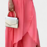 Maravilla Ρευστό Σετ Δύο Τεμαχίων με Χαλαρό Τοπ και Ασύμμετρη Φούστα