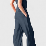 Yvanne Καλοκαιρινό Αμάνικο Σετ Vintage