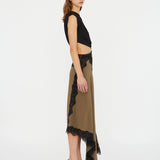 Alice | Φόρεμα midi με στριφτή λεπτομέρεια τύπου μπλούζας