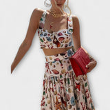 Heather - Κομψό σετ φούστας 2 τεμαχίων