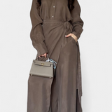 Marisol Καθημερινό Σετ με Φαρδύ Πουκάμισο και Παντελόνι-Φούστα