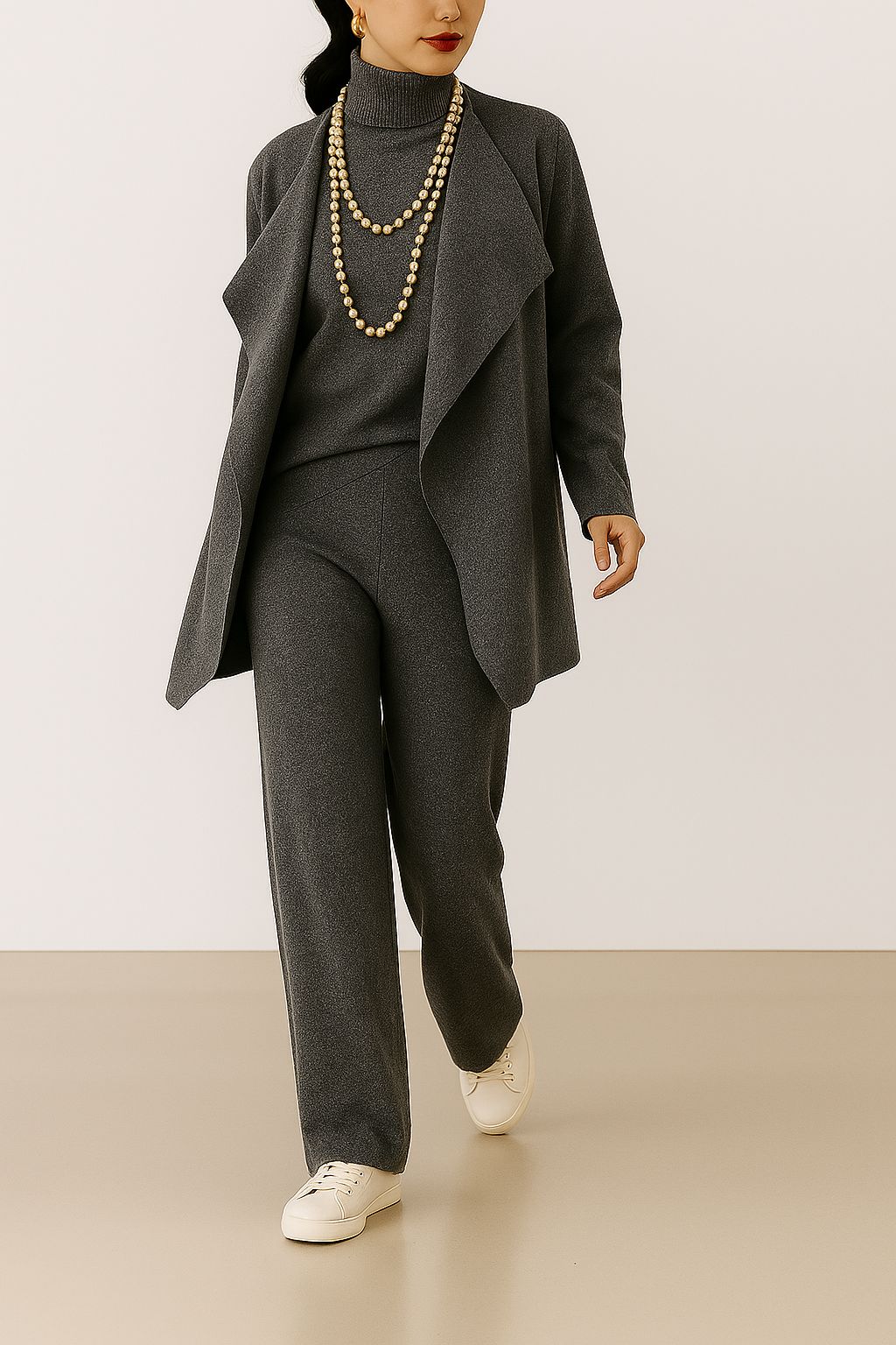 Melina | Σύνολο Καρντιγκάν, Πλεκτό & Παντελόνι "ΠΑΡΙΣΙ"