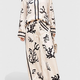 Nazaret Σετ με Φαρδύ Παντελόνι και Καλλιτεχνική Στάμπα