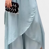 Maravilla Ρευστό Σετ Δύο Τεμαχίων με Χαλαρό Τοπ και Ασύμμετρη Φούστα