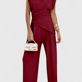 Σέτ Σοφία Ασύμμετρο με Ντραπέ Ώμους