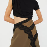 Alice | Φόρεμα midi με στριφτή λεπτομέρεια τύπου μπλούζας