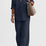 Σετ Δύο Τεμαχίων από Βαμβάκι και Λινό