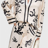 Nazaret Σετ με Φαρδύ Παντελόνι και Καλλιτεχνική Στάμπα