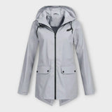 Κομψό Αδιάβροχο Μπουφάν με Κουκούλα