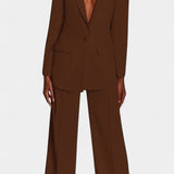 Marnie Σετ Σακάκι Ραμμένο Κατά Παραγγελία και Παντελόνι με Φαρδύ Μπατζάκι