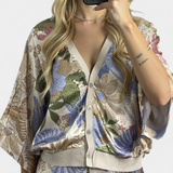 Shae Απαλό Σετ με Μπλούζα και Φλοράλ Φούστα Γοργονέ