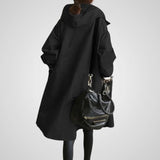 Βάνι | Κομψό Αδιάβροχο Μπουφάν με Κουκούλα