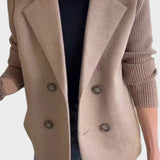 Κομψό σακάκι με πλεκτά μανίκια