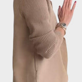 Κομψό σακάκι με πλεκτά μανίκια