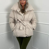 Karyl - Κοντό μπουφάν με ζώνη και τσέπες