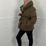 Karyl - Κοντό μπουφάν με ζώνη και τσέπες