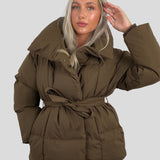 Karyl - Κοντό μπουφάν με ζώνη και τσέπες