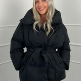 Karyl - Κοντό μπουφάν με ζώνη και τσέπες