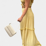 Ilys Ρομαντικό Σετ με Τοπ από Δαντέλα και Μακριά Ογκώδη Φούστα