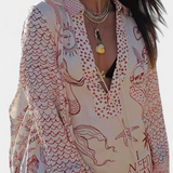 Amalia Πουκαμισένιο Σετ με Στάμπα και Ελαστικό Σορτς