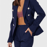 Ροζαλίν Κομψό Σετ με Blazer και Παντελόνι