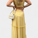 Ilys Ρομαντικό Σετ με Τοπ από Δαντέλα και Μακριά Ογκώδη Φούστα