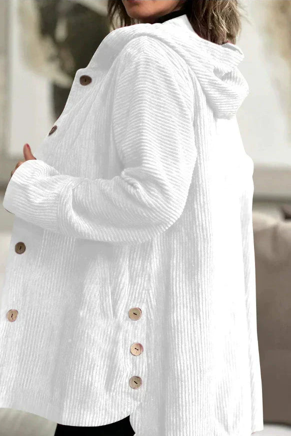 Cordia - Κοτλέ Μπουφάν με Κουκούλα