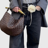 Τσάντα Gerda Bolso Woven με Χρυσή Λαβή