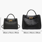 Τσάντα Ημέρας Πλεκτή Ινδigo