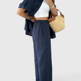 Lani Χαλαρό Σετ Δύο Τεμαχίων με Πουκάμισο και Παντελόνι