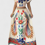 Itzel Μποέμ Σετ με Εθνικό Στάμπα