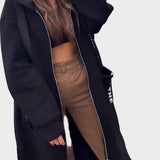 Μακρύ Παλτό με Κουκούλα