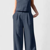 Yvanne Καλοκαιρινό Αμάνικο Σετ Vintage