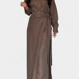 Marisol Καθημερινό Σετ με Φαρδύ Πουκάμισο και Παντελόνι-Φούστα