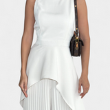 Χρυσούλα Ασύμμετρο Σετ με Πλισέ Παντελόνι